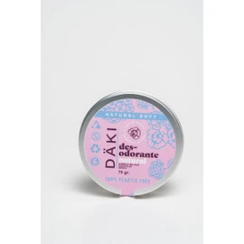 Desodorante en Crema Natural Soft 75g | Däki Natural  | Protección Suave sin Aluminio | Aroma de Geranio | Envase Reutilizable de Aluminio