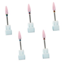 Healeved 5pcs Nail Polishing Heads Kit for Manicure and Pedicure Special Grinding Tools for Nail Art Efficient Dead Skin Removal