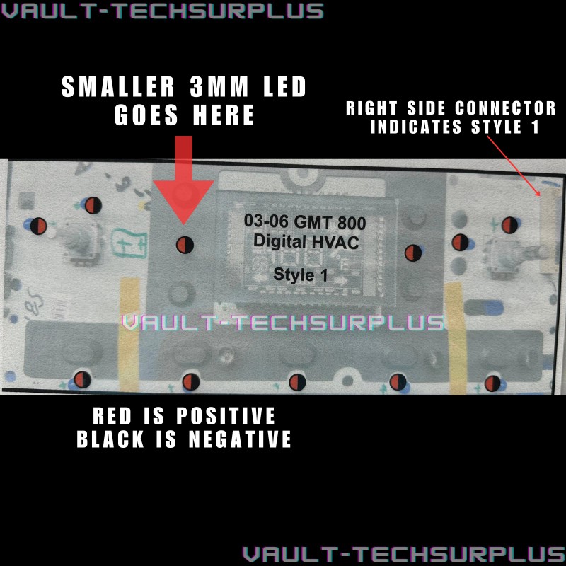 VaultTechSurplus White Led Climate Control Upgrade Kit Silverado Sierra Escalade