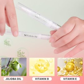 Unidades De Aceite Para Cutículas En Lápiz Para Uñas - Accesorio Profesional Para Manicura Y Pedicura - Aceite Suavizante Para Cutículas Con Esencia Floral Y Fortalecedor De Uñas De Gel Con