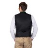 Roland Elegant Soft Wool Costume Gilet Grey with Green Piping