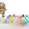 ccHuDE 100 Pcs Organza Drawstring Pouches Sheer Gift Bags Mesh
