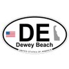 US Decal, Inc. Dewey Beach, Delaware Oval Sticker