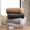 Eddie Bauer - Twin Heated Blanket, Ultra-Soft Rib Plush Throw