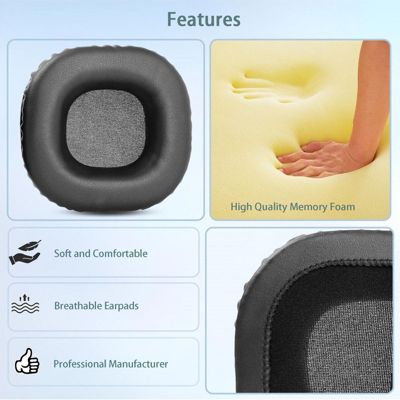 HAIZEEN Ear Pads Compatible with Teufel Turn HiFi Headphones Ear