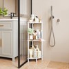 ELYKEN Corner Shower Caddy Standing, 3 Tier Rustproof Metal Shower