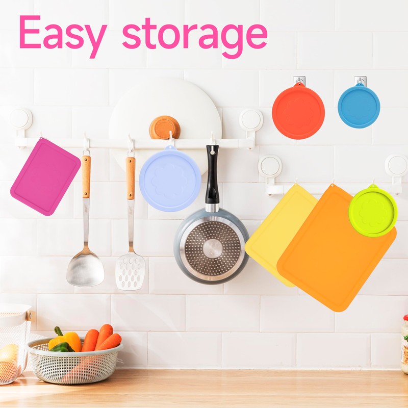 LUVCOSY 3 Cup 6 Cup 11 Cup Rectangle Silicone Storage