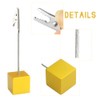XINGYHENG 10pcs Place Card Holder Wood Cube Base Desktop Picture