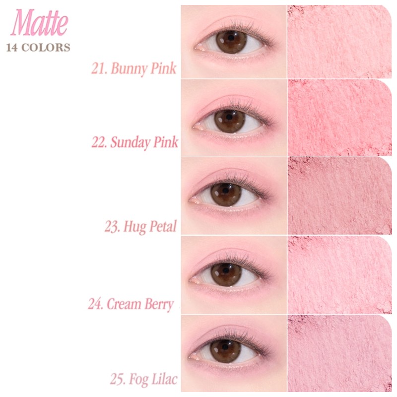 DASIQUE Mood Single Shadow 1.2~1.5g, Shade:34 Dark Mahogany(Matte)
