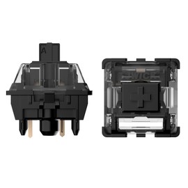 JWICK Ultimate Black Linear Switches, JWK Linear Switch 58.5g 5 Pins RGB Switches Mechanical Keyboard Switches (Ultimate Black Switch 58.5g 90pcs)