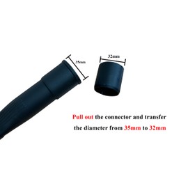 ZANVACUE Flexible Vacuum cleaner Crevice Attachment vacuum cleaner Tool Crevice Brush Tool Kit for All 1-1/4" or 1-3/8"(32mm-35mm) Vacuum Hoses