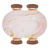 Gthnbdx Marble Texture Background Waterproof Oval Fitted Tablecloth Oil-Proof Elasticized