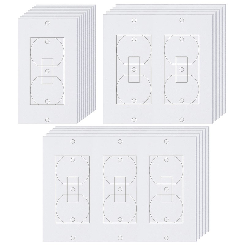 Wakhow 20 Pcs Wall Insulation Outlet Insulators Draft Sealers, 20