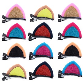 TOVINANNA 6pairs Cat Ear Hairpins Glitter Headdress Accessories for Boys and Girls Girls for Parties Birthdays Costumes Adorable Design for Hair Types