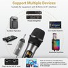 TONOR Wireless Microphone, UHF Metal Cordless Handheld Mic System with