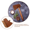 Yardwe Portable Light Brown Pu Leather Axe Cover, Hatchet Protective