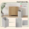 Double Tilt Out Laundry Hamper Cabinet, 11.8 Gallon Gradien Fluted