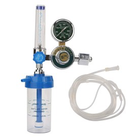 Oxygen Pressure Regulator, 0-100mpa Air Flow Regulator, Professional Oxygen Gas Pressure Reducer Gauge Meter, Aluminum Alloy Flow Meter Pressure Reducer Flow Gauge Gas Regulator, for Air Tools