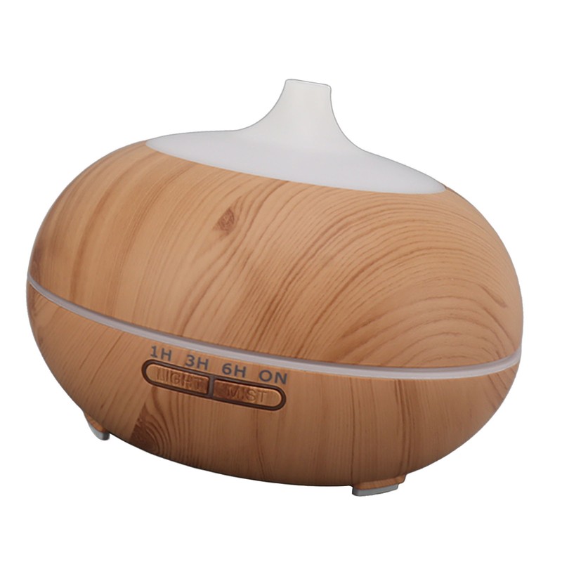 550ML Wood Grain Aromatherapy Diffuser Aroma Diffuser Ultrasound Oil Diffuser