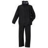 MC.S.P Large Size Breathable Waterproof Rain Suit, black