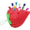 2.36" DIY Craft Strawberry Pin Cushion,Needle Holder Sewing (6 *