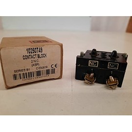 Eaton Cutler-Hammer CH10250T49 C-H 10250T49 Contact Block 2NC, Black