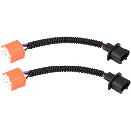 Cocoarm H13 9008 Bis H4 9003 HB2 Adapter -Scheinwerferkonvertierung Kabel Female LED LED - oder Scheinwerfer Allzweck Black 2pcs