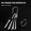 Titan EDC Carabiner Key Ring, Split Key Ring, Quick Release