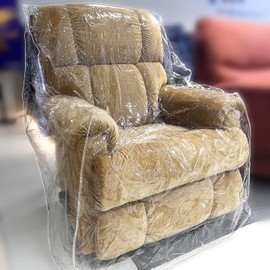 wokire Clear Plastic Recliner/Armchair Chair Covers Protectors, Heavy Duty PVC Waterproof Shield Cover for Large Sofa, Vinyl Furniture Covers for Anti Cat Dog Scratching (1 Pack)