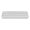 Clear Acrylic Flower Vase Multi Holes Elegant Decorative Long Rectangle
