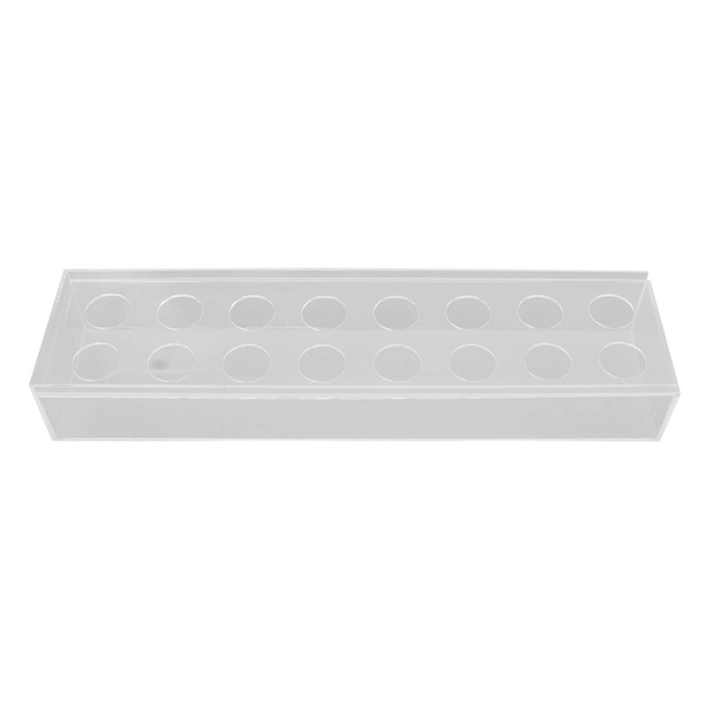 Clear Acrylic Flower Vase Multi Holes Elegant Decorative Long Rectangle