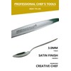 CREATIVECHEF Kunz Plating Spoon 9 Inch, 18/10 Stainless Steel Titanium