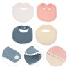 DECHOUS 4Pcs Bandana Drool Bibs Double Layer Cotton Muslin Teething