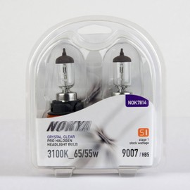 Nokya 9007 HB5 HeadLight Bulbs — Clear 3100K 65/55W (Stage 1) NOK7814