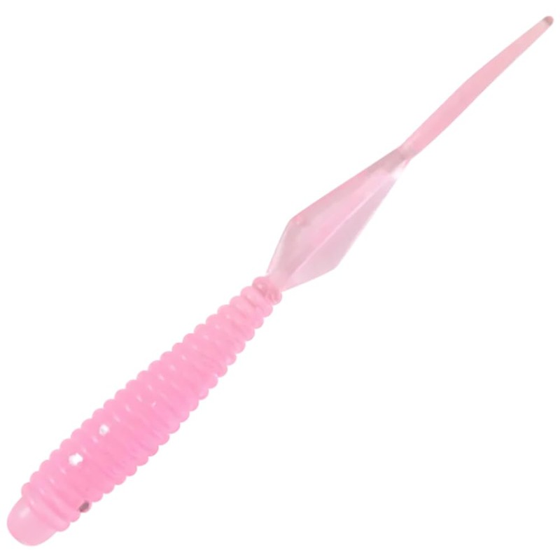 HARIMITSU Worm Bootie Shake 2.5 inch UV Clear Pink #06