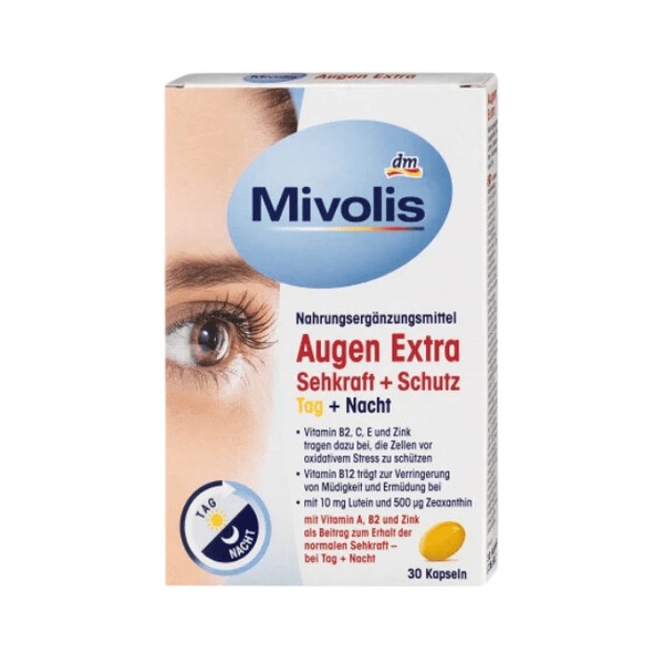 Mivolis Augen Extra Sehkraft + Schutz Tag + Nacht Kapslen 30 St., 28,8 g