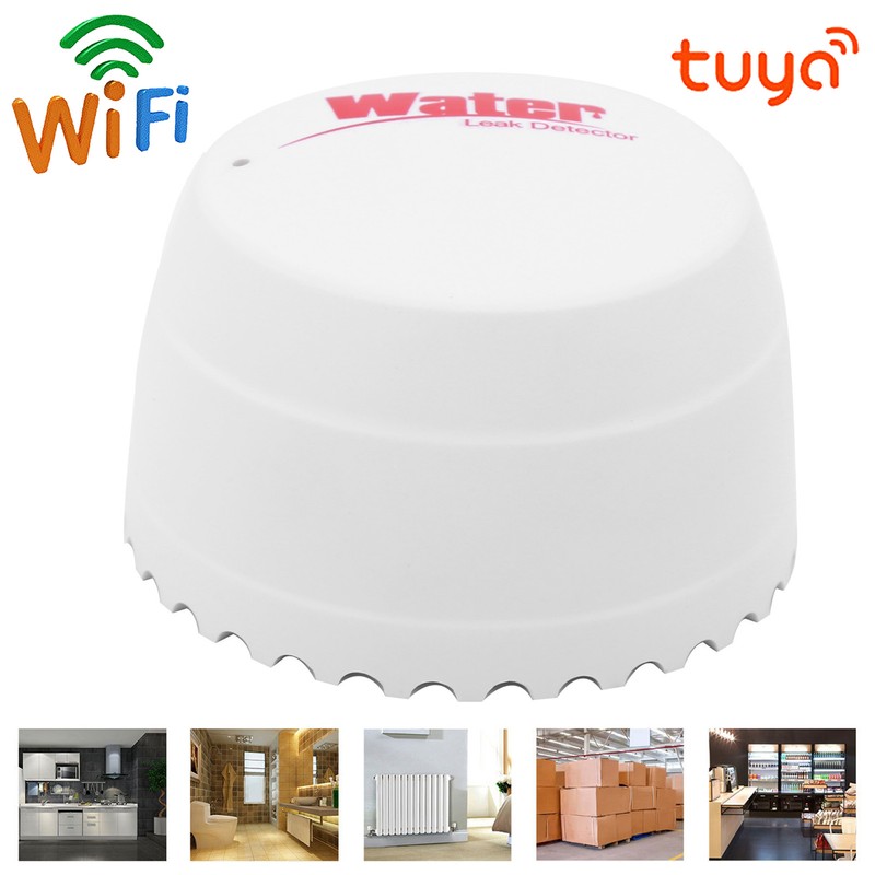 3V Wifi Wireless Water Leakage Detector Overflow Alarm Red LED