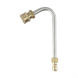 Pressure Washer Extension Wand Quick Connect Gutter Cleaning Tool 1/4" 4000PSI 140mm Metal Lance for Efficient Cleaning(120 Degree)