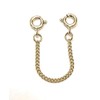 ANTOMUS® HEAVY DUTY 18K YELLOW GOLD VERMEIL STERLING SILVER CURB