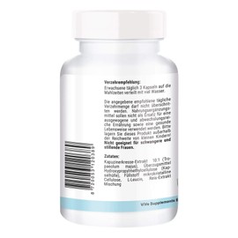 Nasturtium Extract, 500 mg, 180 Capsules, High Dose, Vegan, Quality from Germany ViVe Supplements