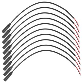 TEHAUX 10Pcs Female Plug to Bare Wire Audio Cable for Headphones Headsets and Microphones Durable Mono Jack Connector for Music Players and Gaming Devices Black