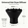 Universal Hair Dryer Diffuser, Blow Dryer Nozzle Hair Dryer-Attachment