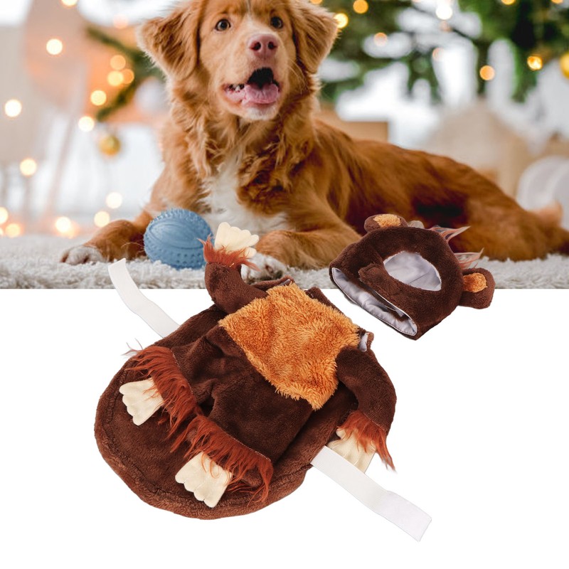 Pet Holiday Costume Funny Monkey Cosplay Dog Clothes Soft Breathable