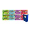 Variety Pack Mike and Ike Candy Bulk, Fruity Chewy Candies Assortment, Sour Blue Raspberry, Jolly Joes, Tropical Typhoon, Original Fruits, 0.78oz Snack Pouches 12 Count with Blue Paper Gift Bag