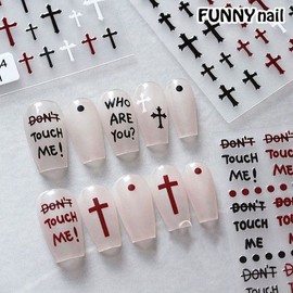 Unique Nail Stickers, Cross Nails, Antique Nails / 유니크 네일스티커 십자가네일 엔틱네일