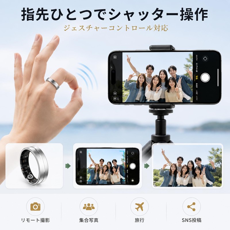 Smart Ring, Men's, Women's, Smart Ring, Health Ring, Bluetooth Ring,