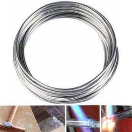 Cajjyruwe 10 m Aluminum Welding Rod 6 Meters Low Temperature Universal Weld Wire for Al Copper Iron Steel Repairing Objects Home Goods Fluidity Easy Weld Metal Solder low temp Repair Soldering Tool