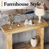 LIFECHOVY Farmhouse Wood Entryway Table Narrow Console Tables with Storage