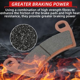 Upgraded Brake Pads Compatible with Polaris RZR XP 1000 EPS 2022 2021 2020 2019 2018 2017 2016 2015 2014 & 2014-2021 RZR 1000 XP 4 Except Premium Edition 4 Sets Sintered Copper FA452 OE 1911228