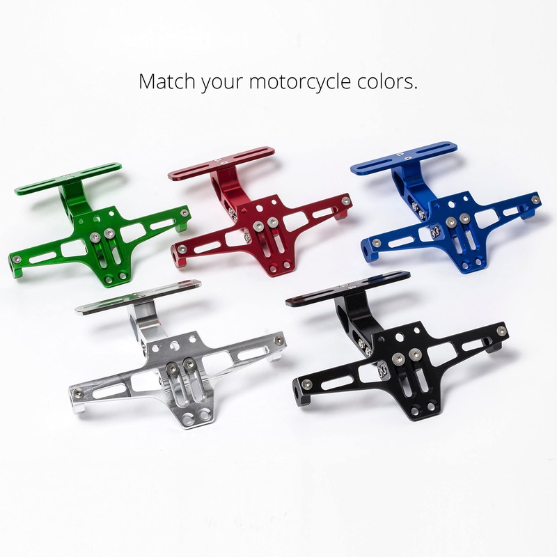 Kronox Motorcycle License Plate Bracket - Universal Fender Eliminator Kit